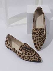 Dames Panterprint Ballerina’s met Puntige Neus - Trendy Loafers | Evaria