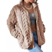 Dames Veelzijdige Elegante Fleece Vest met Kabel Patroon | Solar