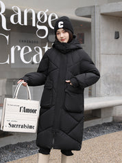 Dames Warme Stijlvolle Middellange Gewatteerde Winterjas | Balista