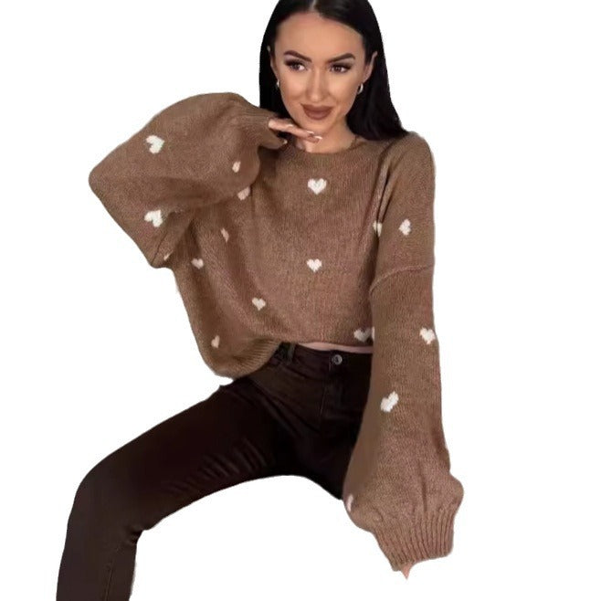 Dames Zachte Stijlvolle Hartjes Trui | Rossy