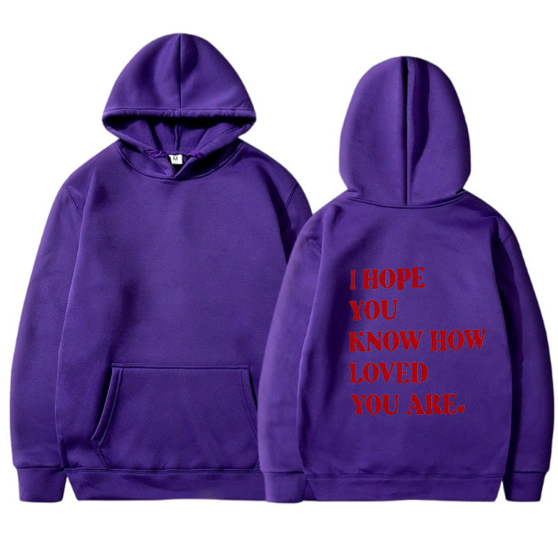 Dames Trendy Hoodie met Self Love Text Print | Soldana