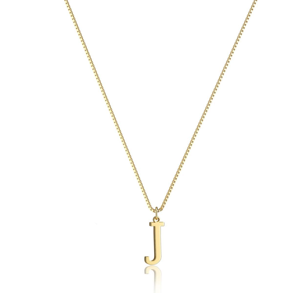 Dames Stijlvolle Trendy Vergulde Gouden Initialen Ketting met Letter | Lanette