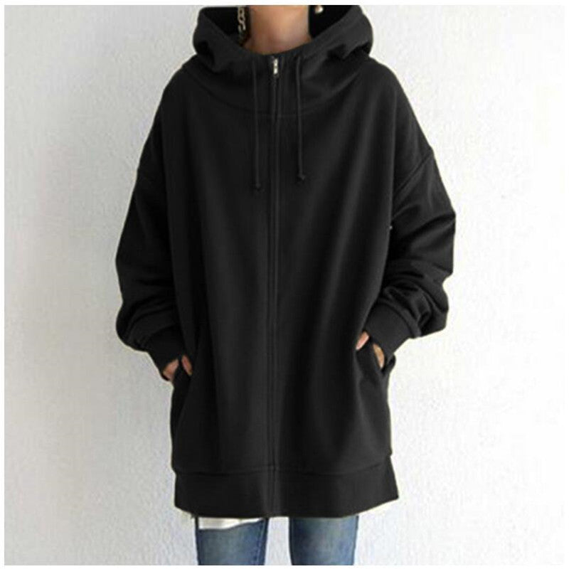 Dames Comfortabele Oversized Hoodie met Rits | Semmy