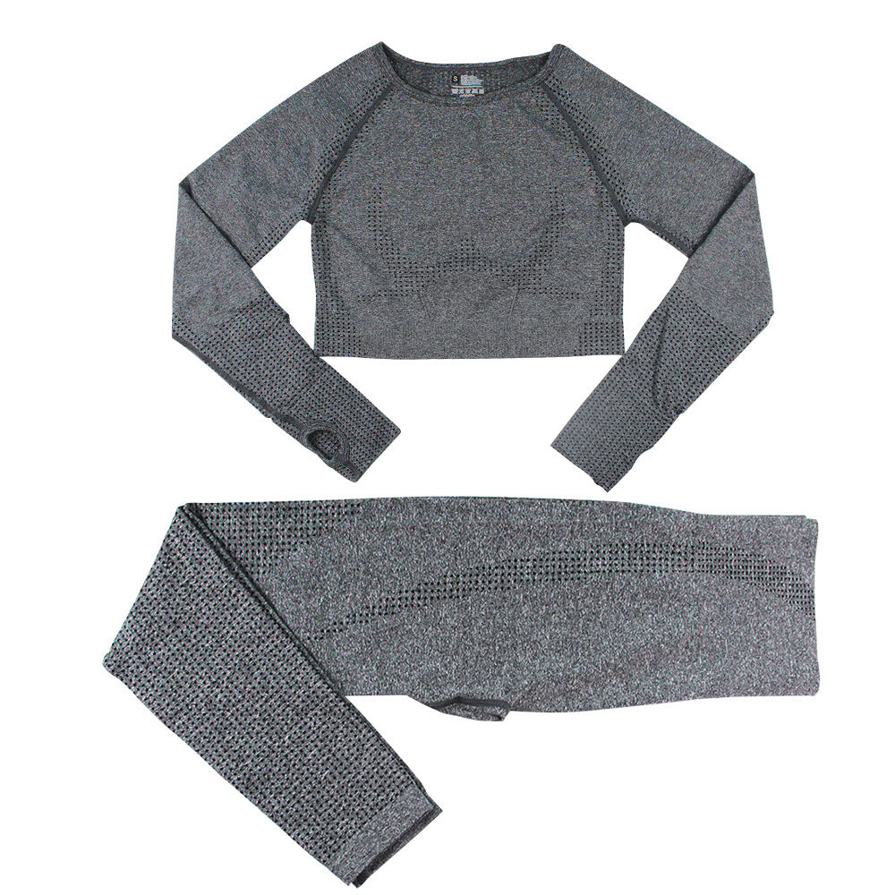 Dames Naadloze Yoga Sportset met Legging en Top | Damaris