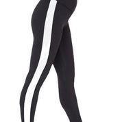 Dames Veelzijdige Elegante Sport Legging met Contrast Streep | Amadea