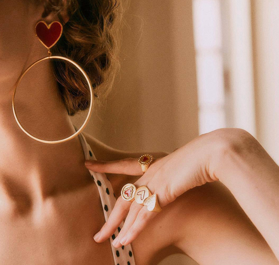 Dames Liefde Oorbellen met Stoere Punk Uitstraling | Lodinda