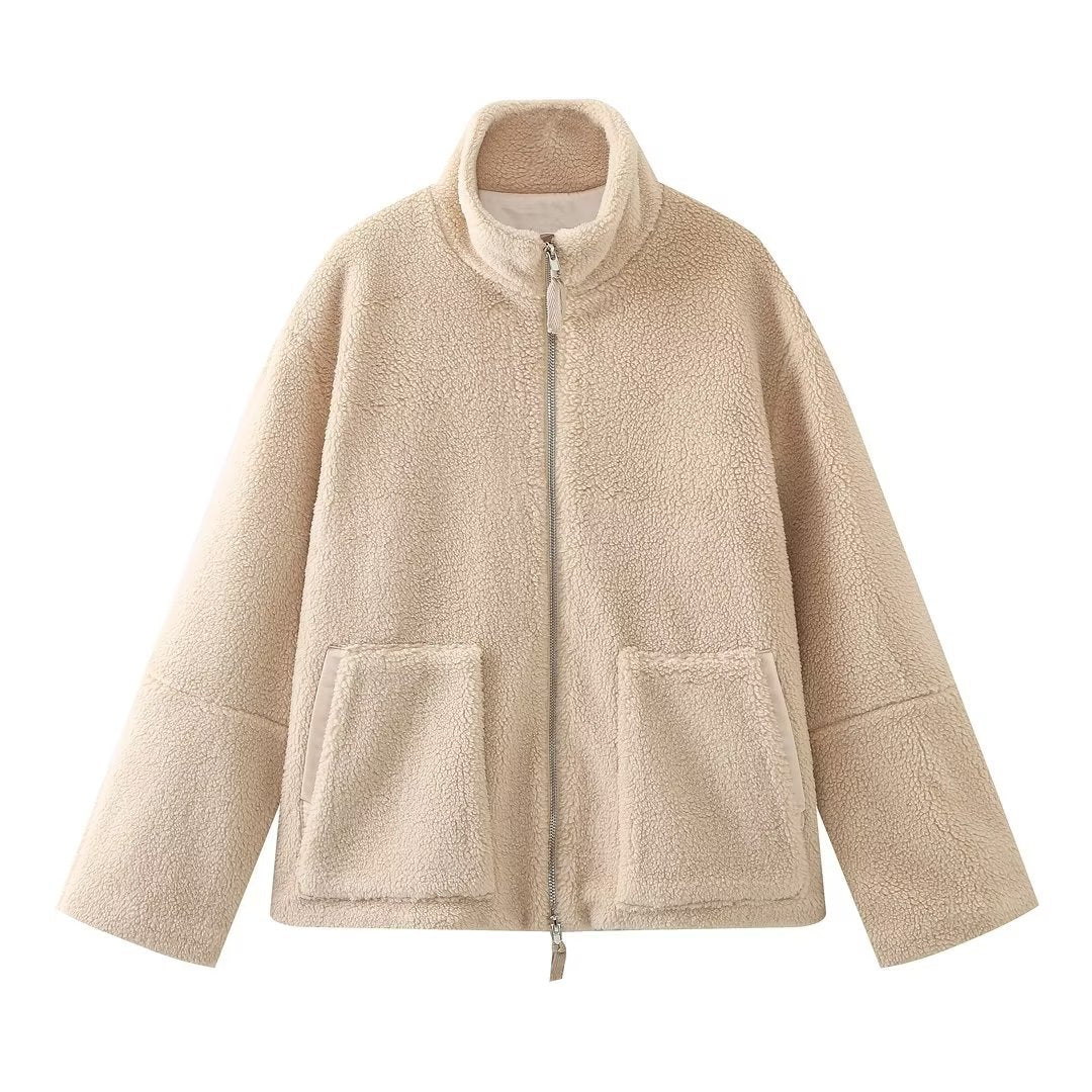 Dames Comfortabele Teddy Jas met Ritssluiting | Bee