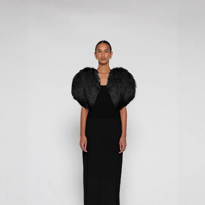 Dames Elegante Trendy Faux Fur Bolero | Liza