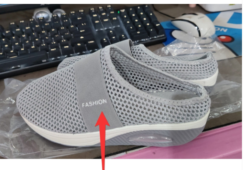 Dames Orthopedische Veelzijdige Mesh Wedge Instap Sneaker | Elijah