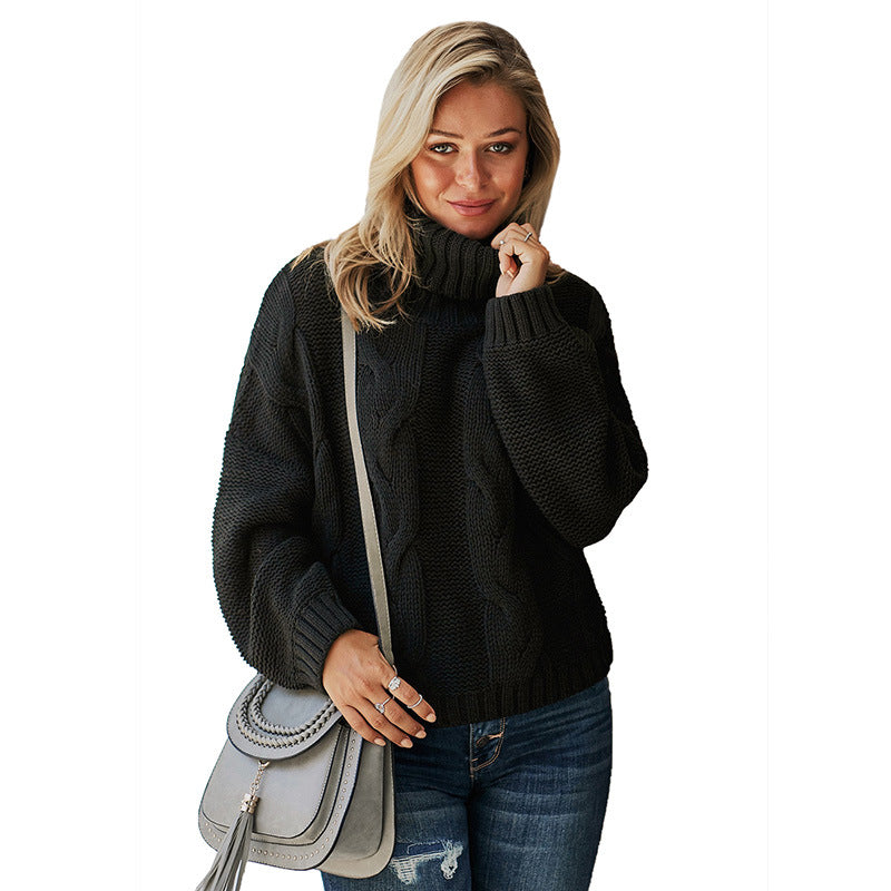 Dames Elegante Trendy Coltrui met Kabel Patroon | Riandy