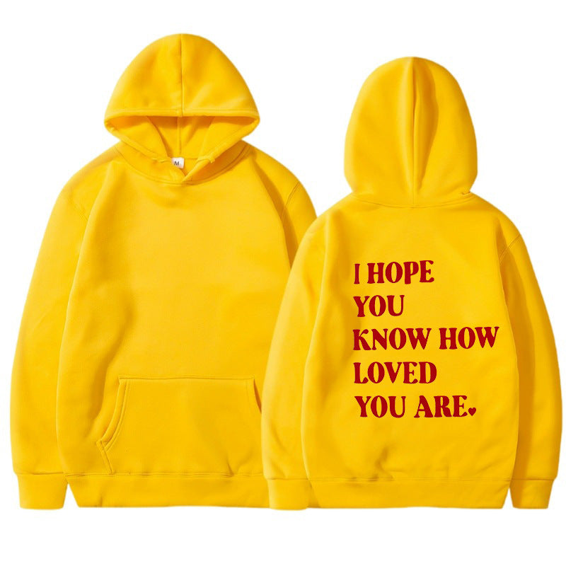 Dames Trendy Hoodie met Self Love Text Print | Soldana