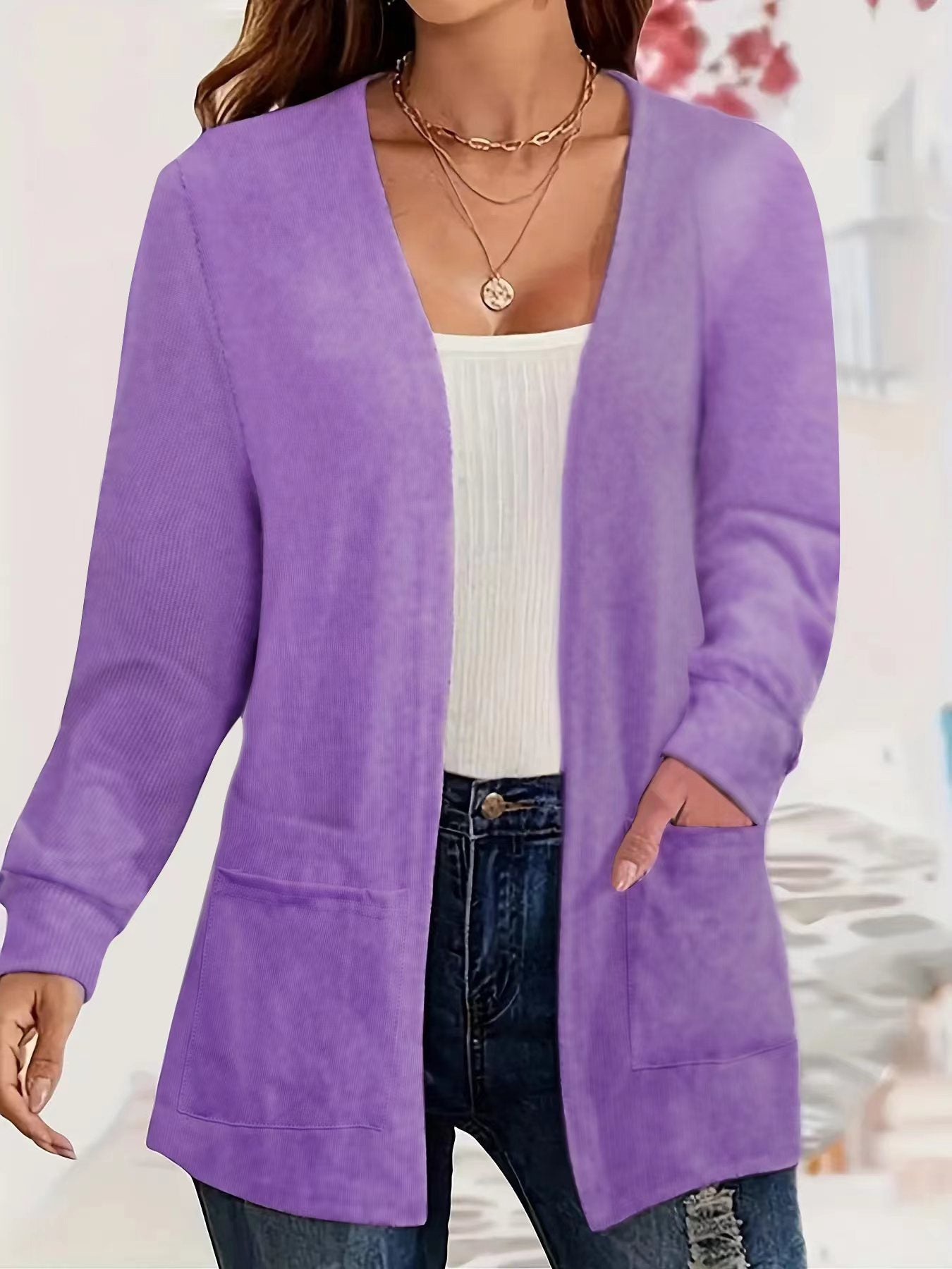Dames Elegant Vest met Zakken | Ravina