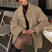 Dames Luxe Trendy Korte Trenchcoat | Betoline