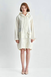 Dames Veelzijdige Basic Winddichte Regenjas met Trekkoord | Belarouze