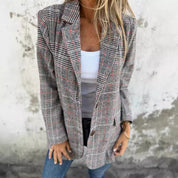 Dames Elegante Trendy Geruite Blazer | Briana