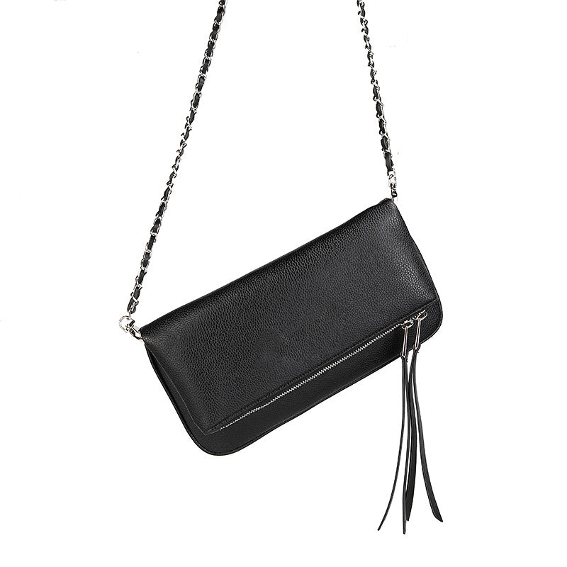 Dames Trendy Schoudertas met Ketting en Overslag | Lewy
