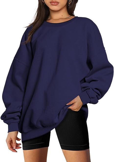 Dames Stijlvolle Basic Oversized Ronde Hals Trui | Sari