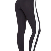 Dames Veelzijdige Elegante Sport Legging met Contrast Streep | Amadea