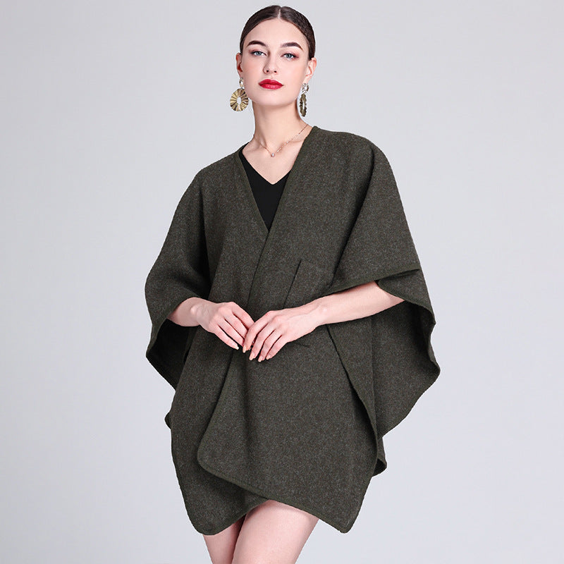 Dames Stijlvolle Elegante Poncho met Riem Detail | Leandra