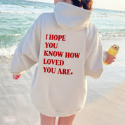 Dames Trendy Hoodie met Self Love Text Print | Soldana