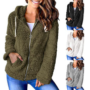 Dames Elegante Fleece Hoodie met Rits en Zakken | Sephora