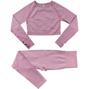 Dames Naadloze Yoga Sportset met Legging en Top | Damaris