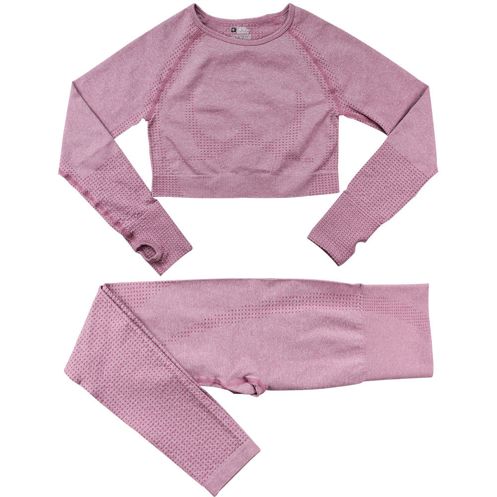 Dames Naadloze Yoga Sportset met Legging en Top | Damaris