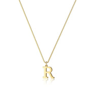 Dames Stijlvolle Trendy Vergulde Gouden Initialen Ketting met Letter | Lanette