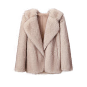 Dames Trendy Volume Stijlvolle Faux Fur Jas met Grote Kraag | Balthy