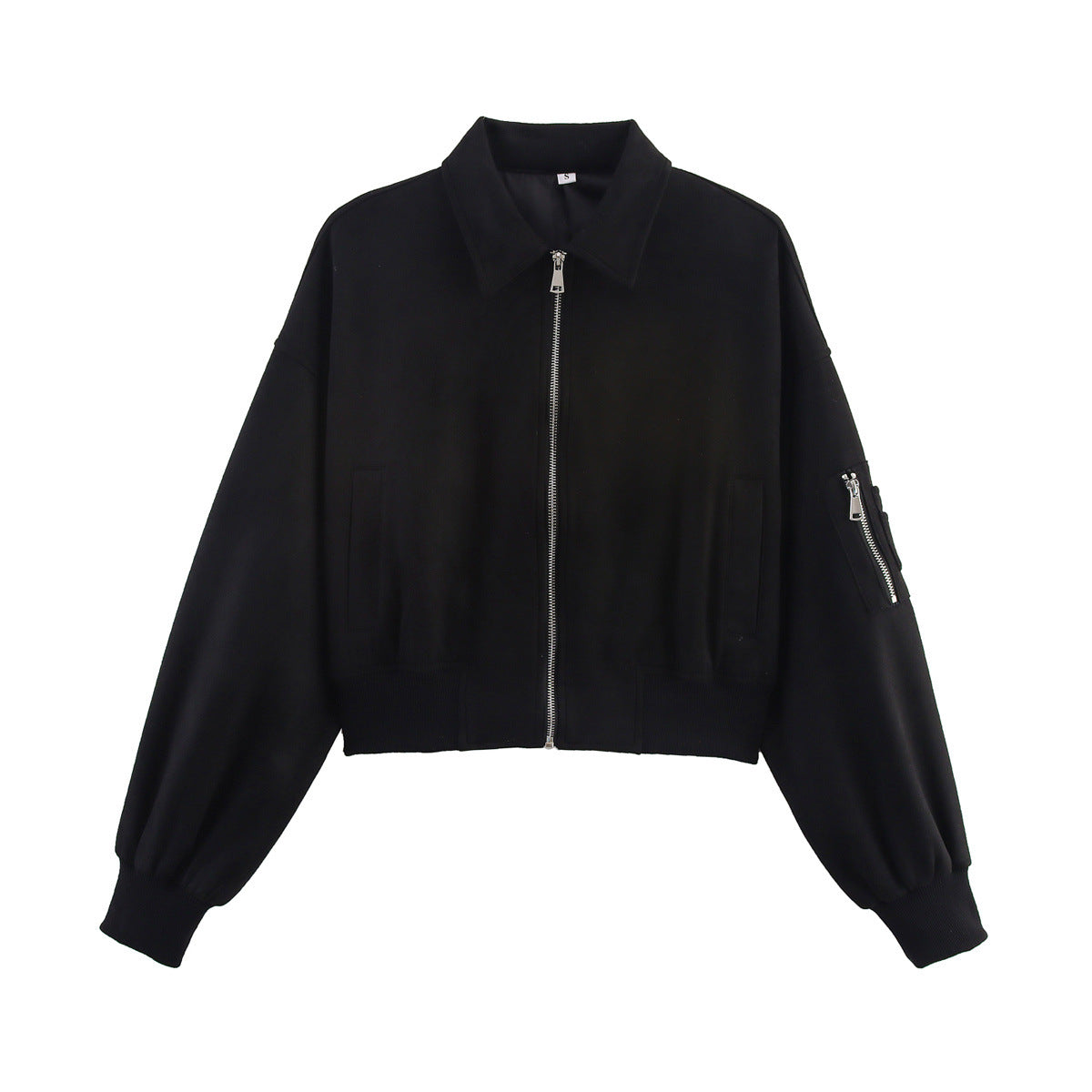 Dames Trendy Suède-look Korte Jas met Kraag | Beba