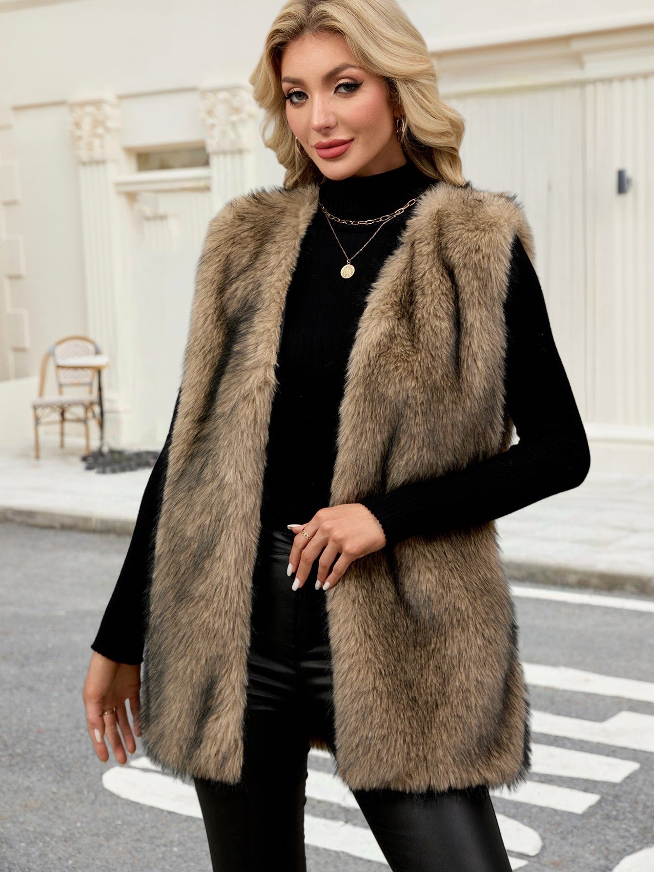 Dames Trendy Veelzijdige Stijlvolle Faux Fur Bodywarmer Gilet | Boreya