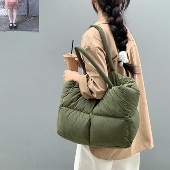 Dames Puffer Tote Bag | Lua