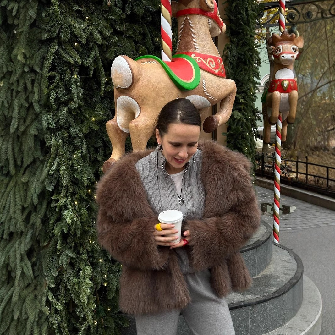 Dames Stijlvolle Tweedelige Gebreide Set met Rits Trui en Broek | Dimisa