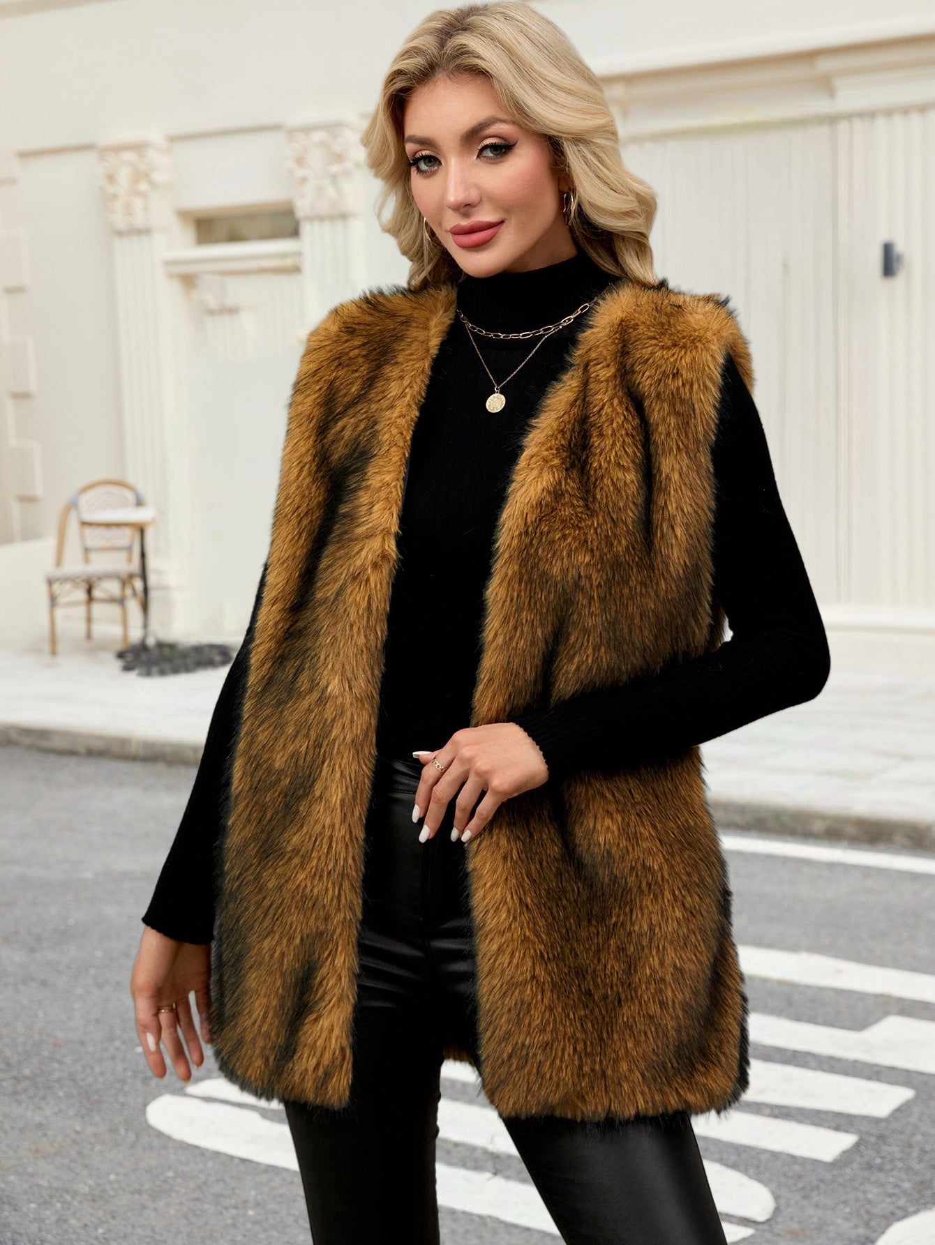 Dames Trendy Veelzijdige Stijlvolle Faux Fur Bodywarmer Gilet | Boreya