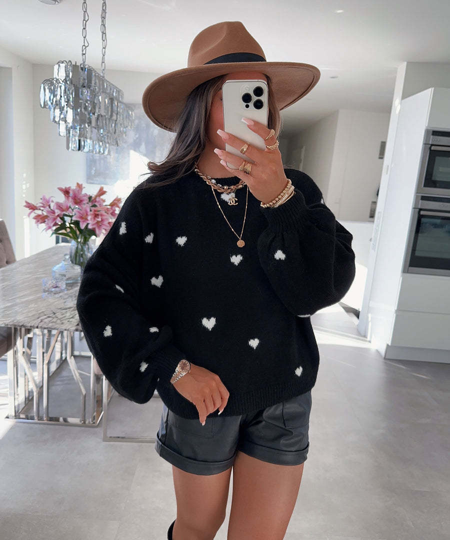 Dames Zachte Stijlvolle Hartjes Trui | Rossy