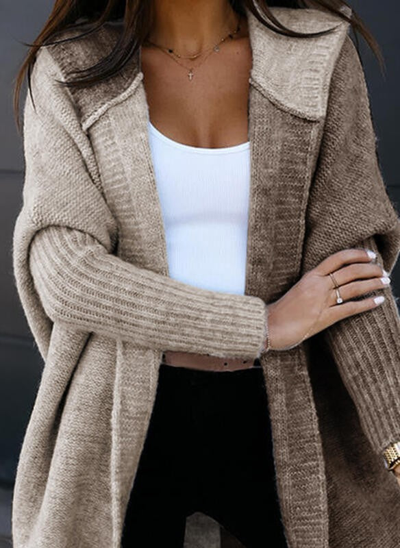 Dames Warm Gebreid Vest met Patchwork | Rozario