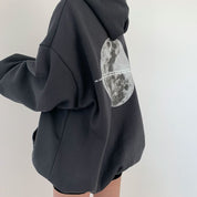 Dames Veelzijdige Casual Street Style Hoodie met Space Print | Sacha