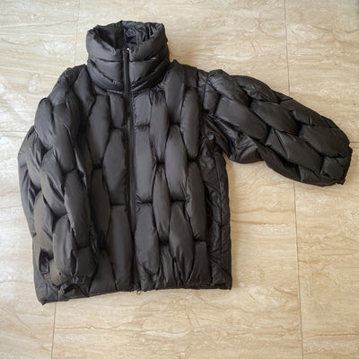 Dames Oversized Pufferjas met Gevlochten Patroon | Betsie