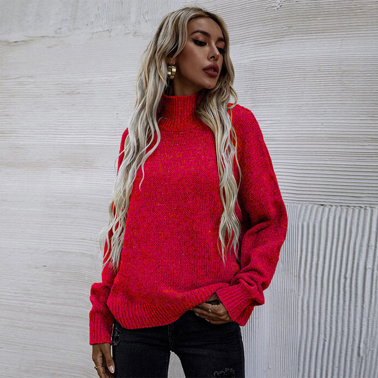 Dames Elegante Trendy Basic Gebreide Col Trui | Raeliah