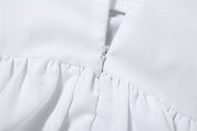 Dames Elegante Zomerjurk met Geplooide Details en Open Rug | Griziana