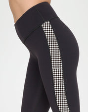 Dames Veelzijdige Trendy Sport legging met Panter en Check Contrast Streep | Atiare