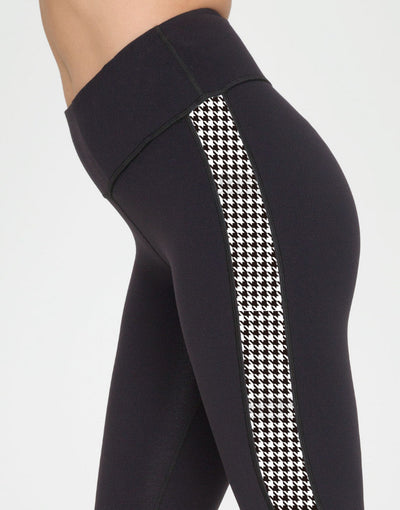 Dames Veelzijdige Trendy Sport legging met Panter en Check Contrast Streep | Atiare