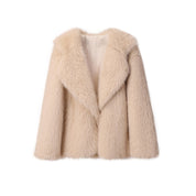 Dames Trendy Volume Stijlvolle Faux Fur Jas met Grote Kraag | Balthy