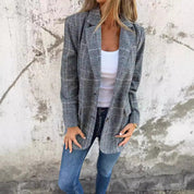 Dames Elegante Trendy Geruite Blazer | Briana