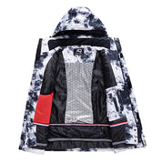 Dames Waterdichte Warme Trendy Ski Overall Set met Print | Vessa