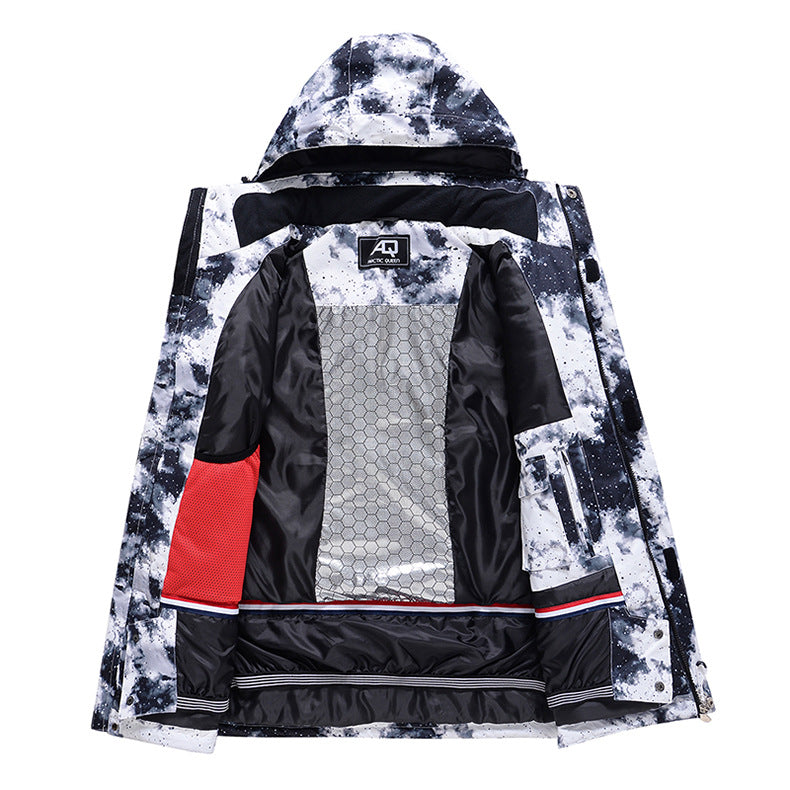 Dames Waterdichte Warme Trendy Ski Overall Set met Print | Vessa