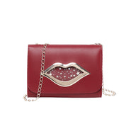 Dames Tas met Ketting en Lippen-detail - Praktische Indeling | Lulu