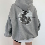 Dames Veelzijdige Casual Street Style Hoodie met Space Print | Sacha