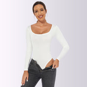Dames Comfortabele Corrigerende Bodysuit met Lange Mouwen | Moana