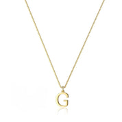 Dames Stijlvolle Trendy Vergulde Gouden Initialen Ketting met Letter | Lanette